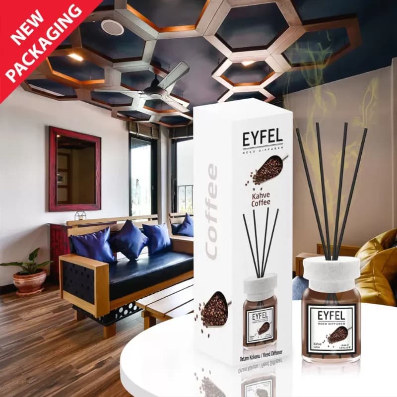 Eyfel odorizant de camera cu bete 120ml, Coffe (Cafea )