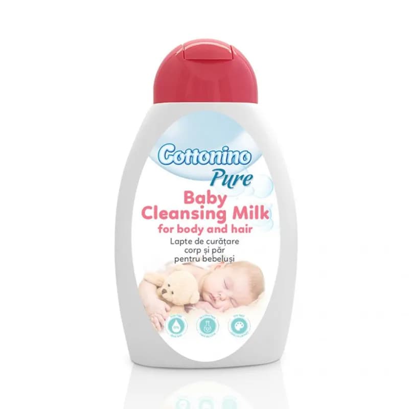 Cottonino Pure lapte de curatare corp si par pentru bebelusi 300ml