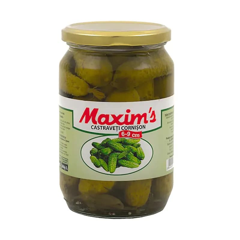 Maxim's castraveti in otet 6-9cm borcan 720g