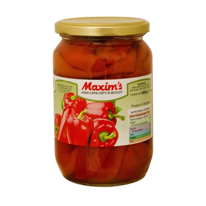 Maxim's ardei copti Capia borcan 720g