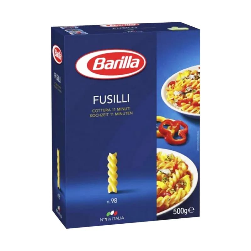 Barilla paste grau dur 500g Fusilli N98