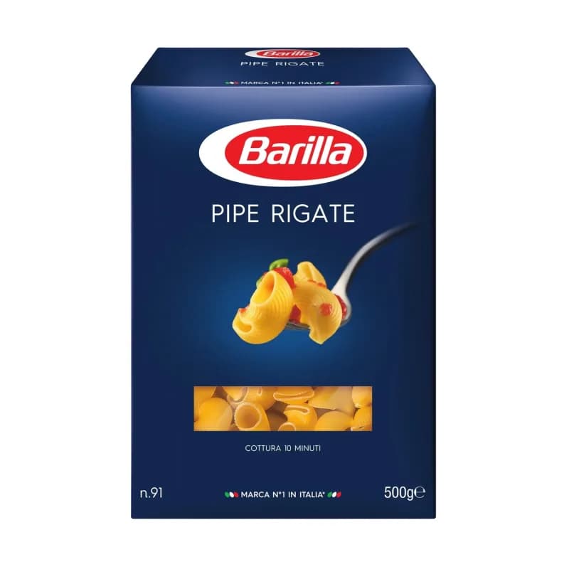 Barilla paste grau dur 500g Pipe Rigate N91
