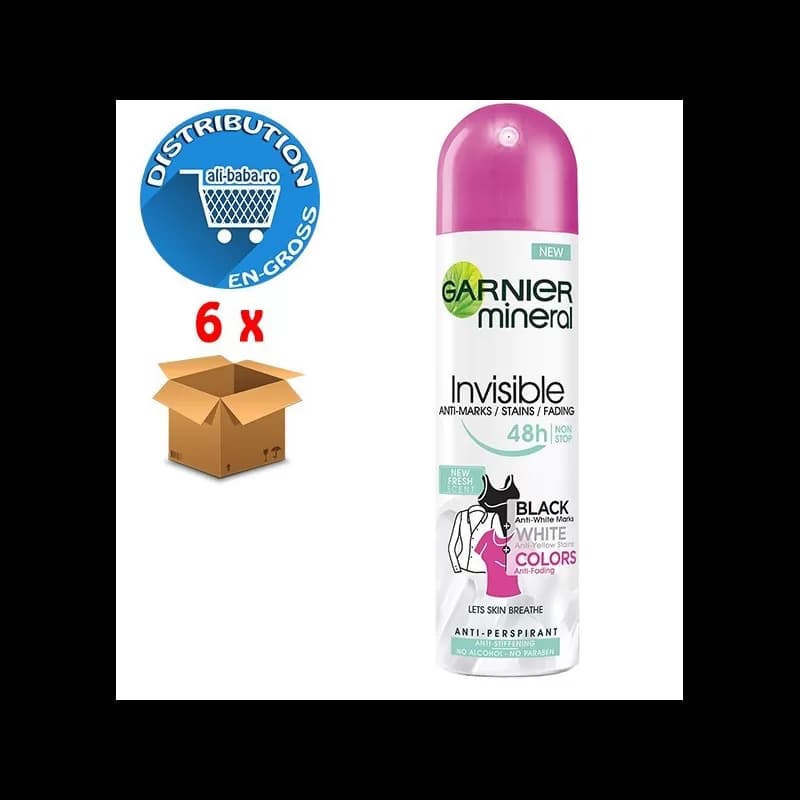 Garnier deodorant femei spray 150ml Invisible BW Fresh