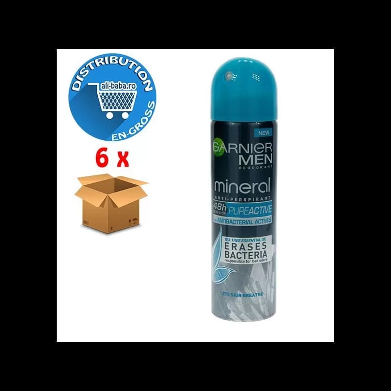Garnier deodorant barbati spray 150ml Mineral Erases Bacteria