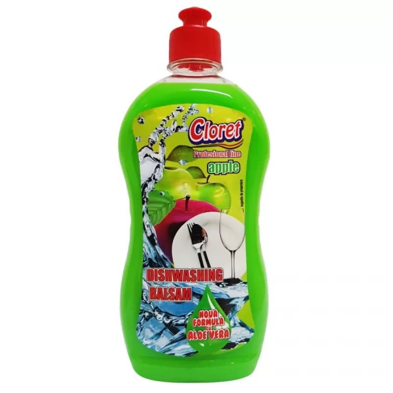 Cloret detergent de vase 500ml, Apple (Mar verde)