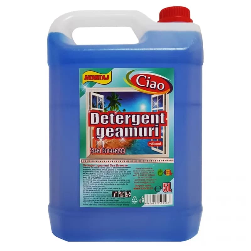 Ciao detergent de geamuri, canistra 5L, Sea Breeaze