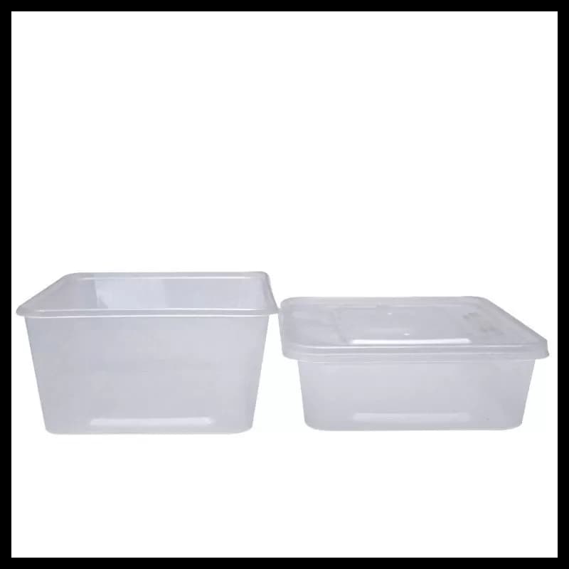 Caserole de plastic pentru microunde 500 Transparent 50BUC/SET