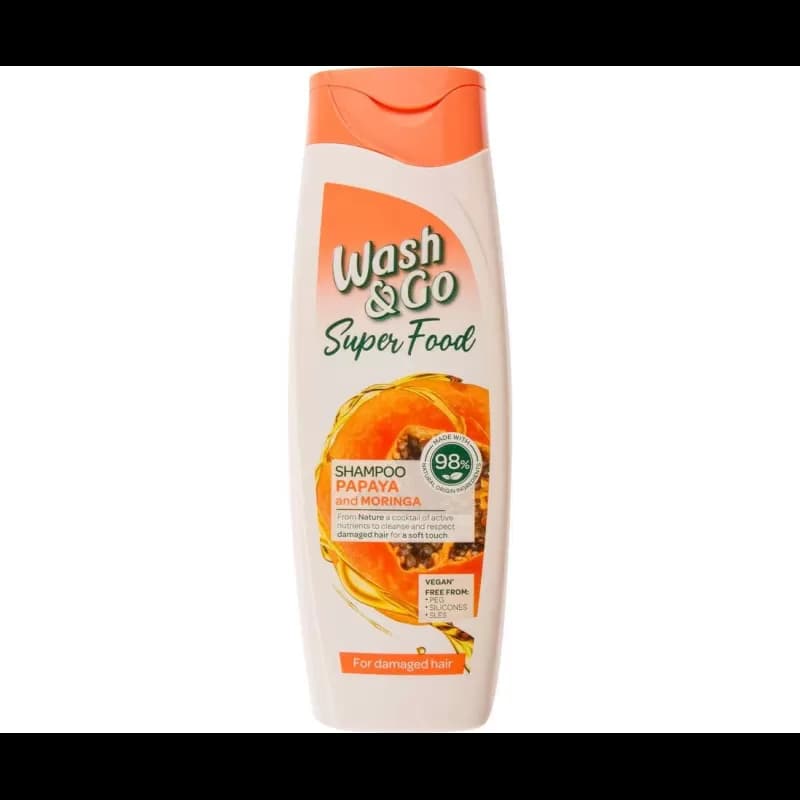 Wash&Go sampon 400ml Super Food Papaya Moringa