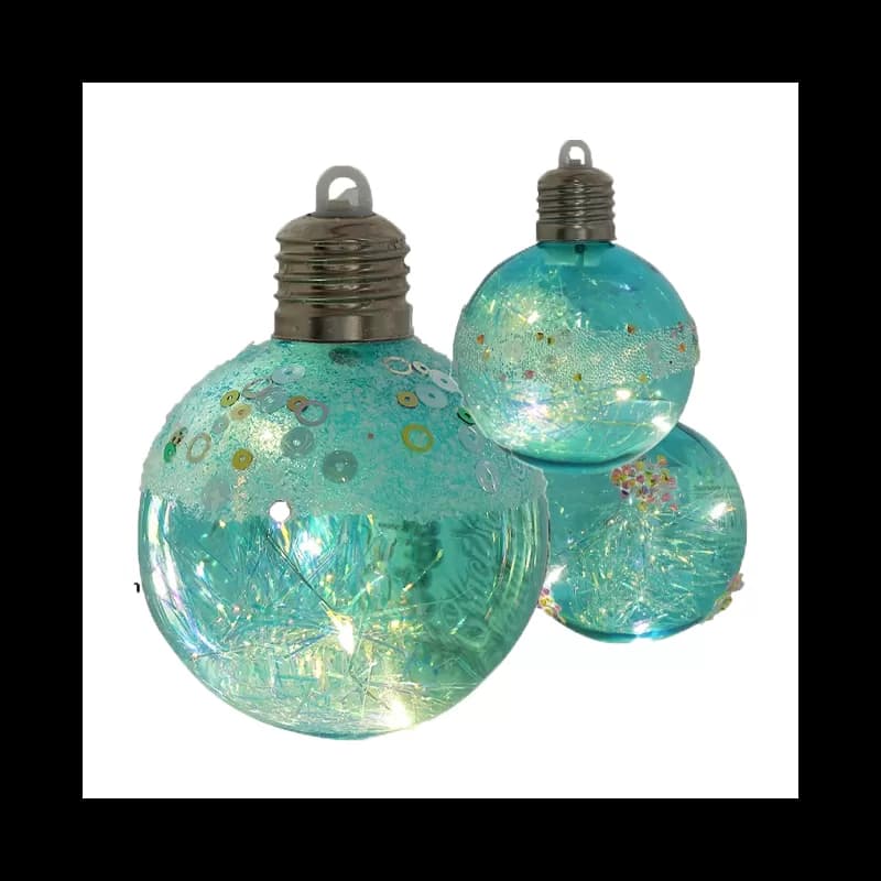 Decoratiune luminoasa pentru brad de Craciun 12 buc/set