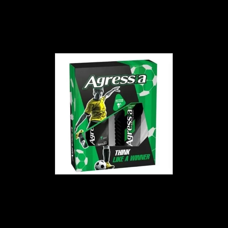 Agressia caseta 2 piese gel de dus 250ml + deodorant 10ml Fresh