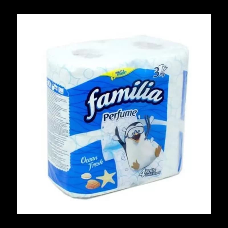 Familia hartie igienica parfumata 3 straturi 4 role/set Ocean Fresh
