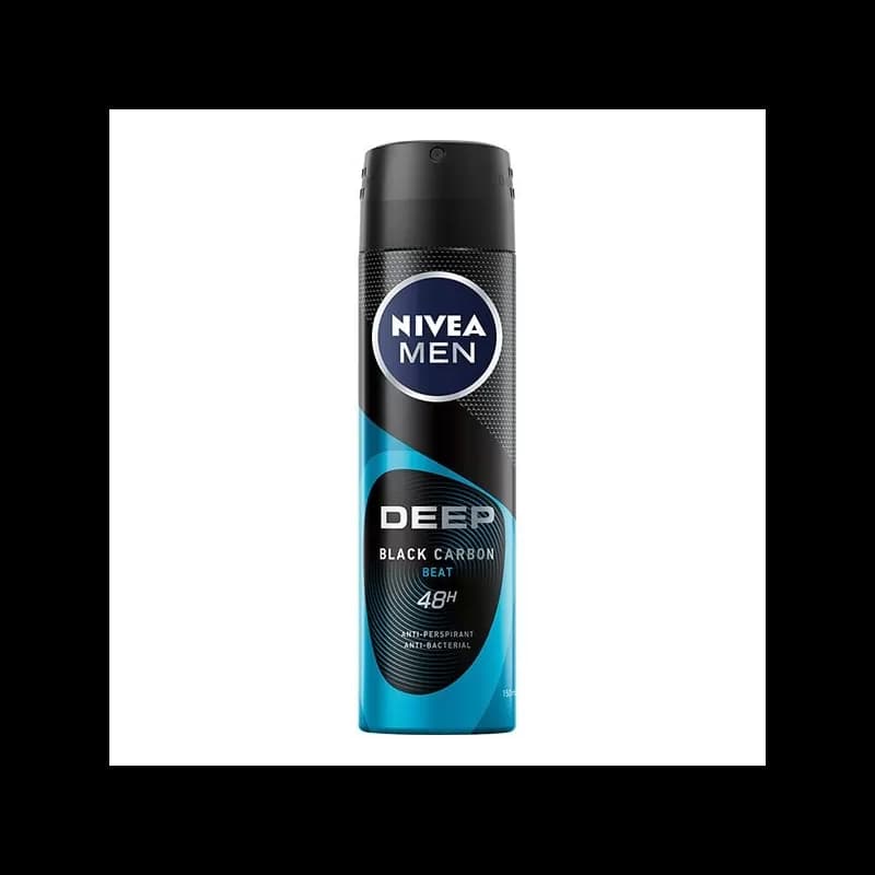 Nivea deodorant barbatesc spray 150ml Deep Black Carbon Beat