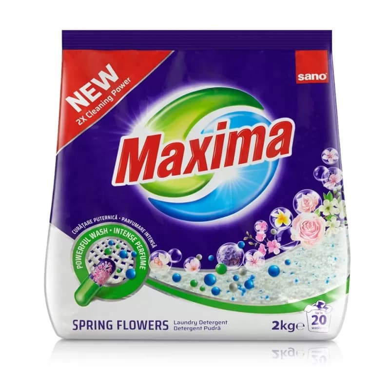 Sano Maxima detergent pudra 2kg, Spring Flowers