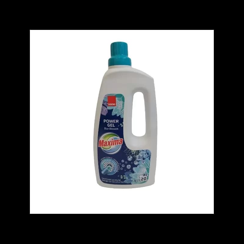 Sano Maxima Power Gel detergent de rufe lichid 1L, Blue Blossom