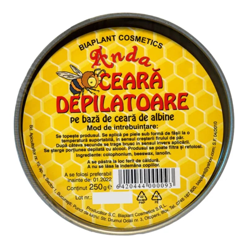 Anda ceara depilatoare 250 gr solida