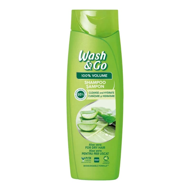 Wash & Go sampon 360 ml Aloe Vera