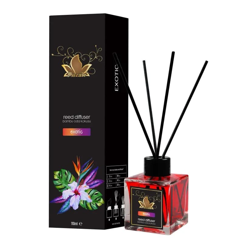 Mozaic odorizant de camera cu bete 100ml, Exotic (Exotic)