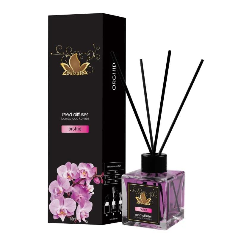 Mozaic odorizant de camera cu bete 100ml, Orchid (Orhidee)