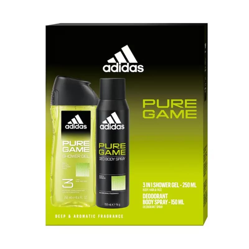 Set Adidas deodorant 150 ml + gel de dus 250 ml Pure Game