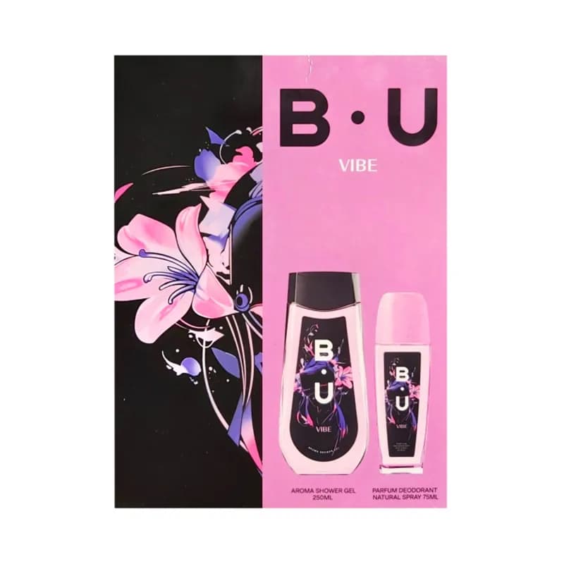 Set BU Vibe deodorant spray 75ml + gel de dus 250ml