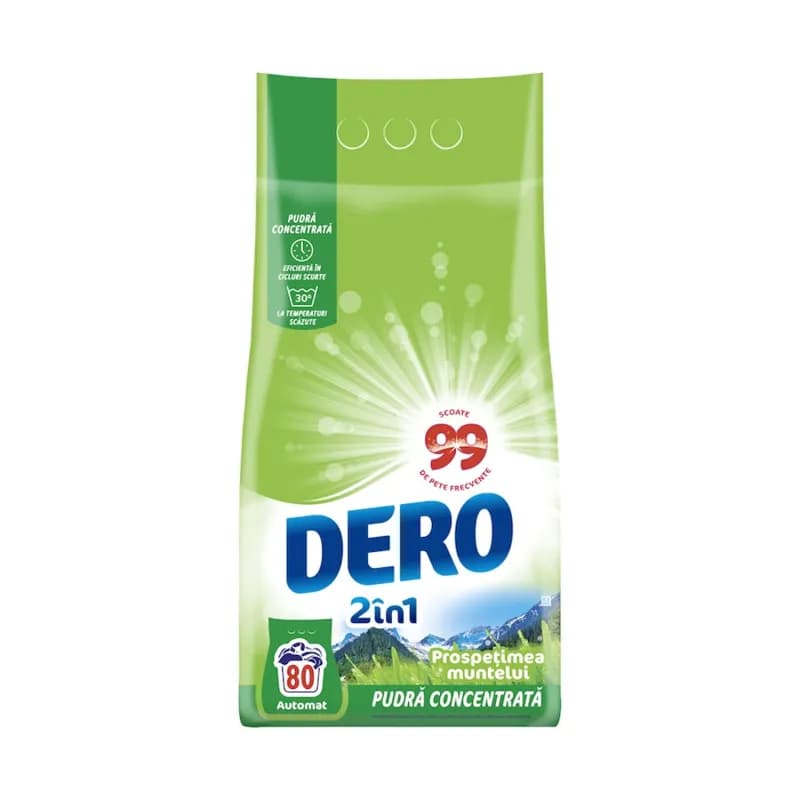 Dero Surf detergent de rufe pudra automat 6kg Prospetimea Muntelui 80 spalari