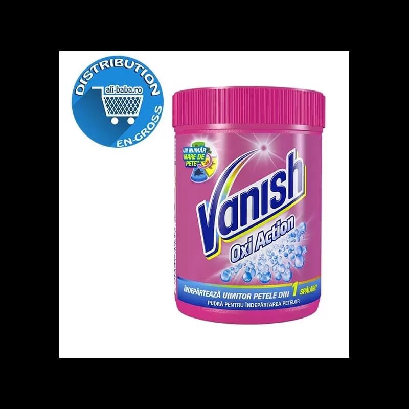 Vanish solutie pentru indepartarea petelor pudra 423g Pink