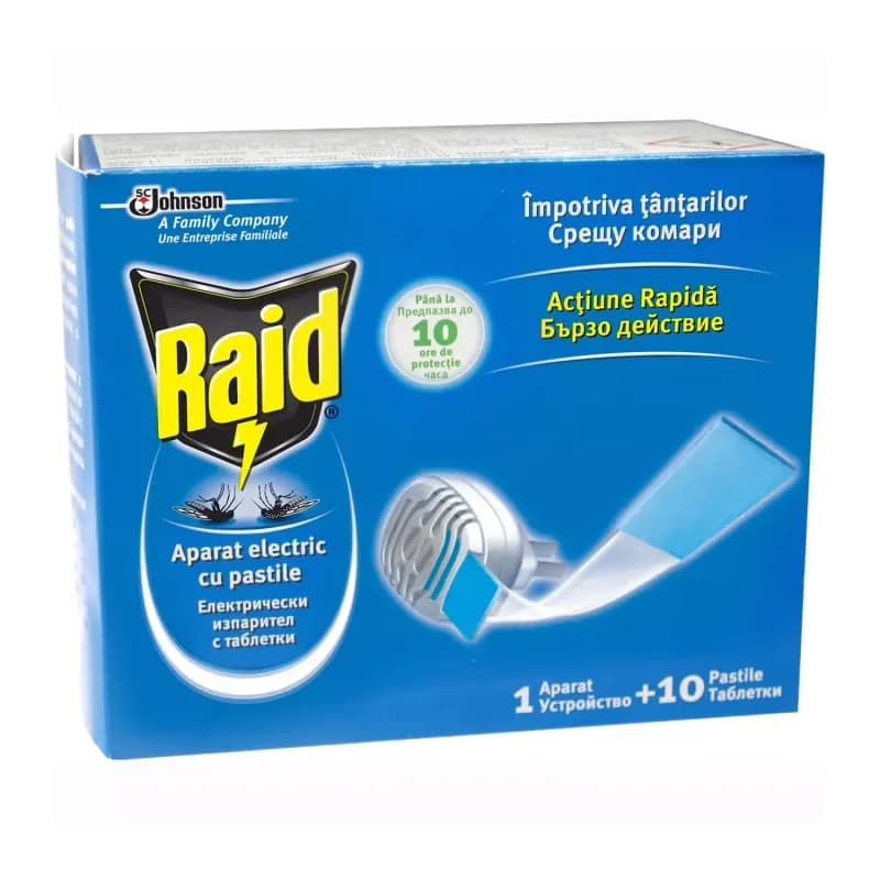 Raid aparat electric + pastile laminate 10 buc
