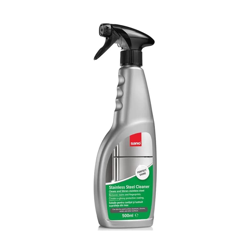 Sano Stainless Steel Cleaner solutie curatat si lustruit suprafetele din inox 500ml