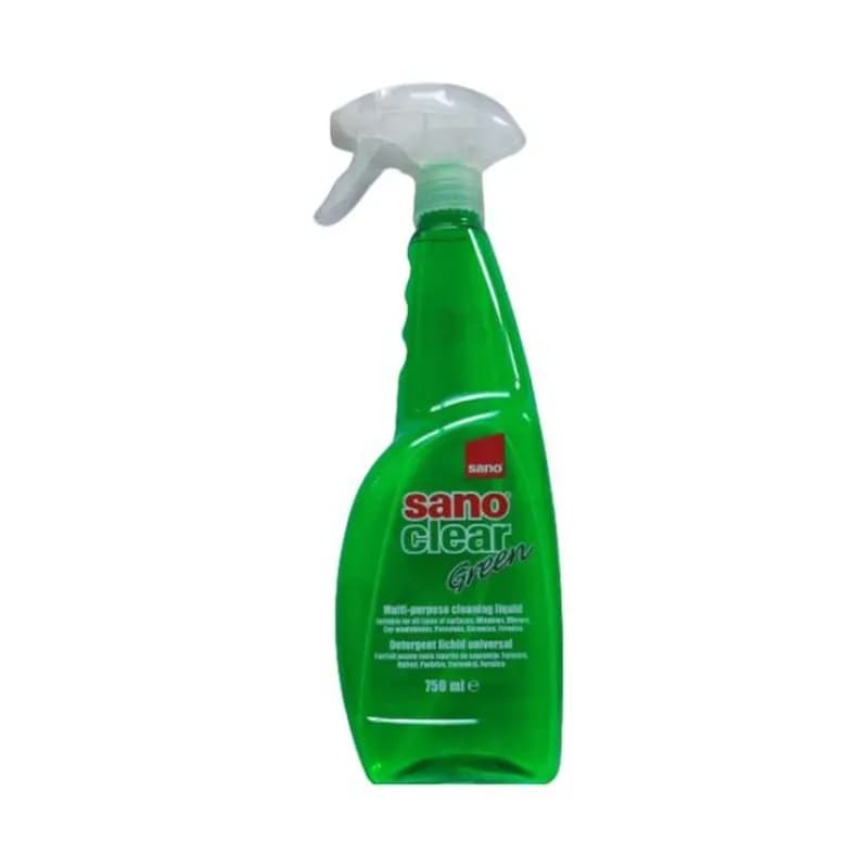 Sano Clear detergent geamuri cu pulverizator 750ml, Green