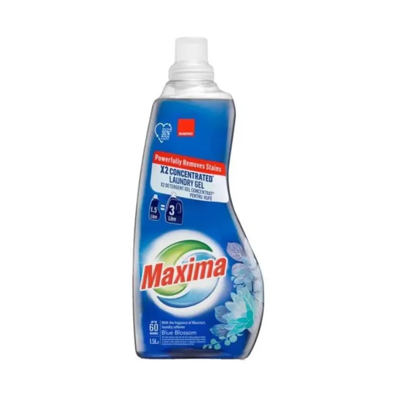 Sano Maxima detergent de rufe gel concentrat, 1.5L, Blue Blossom