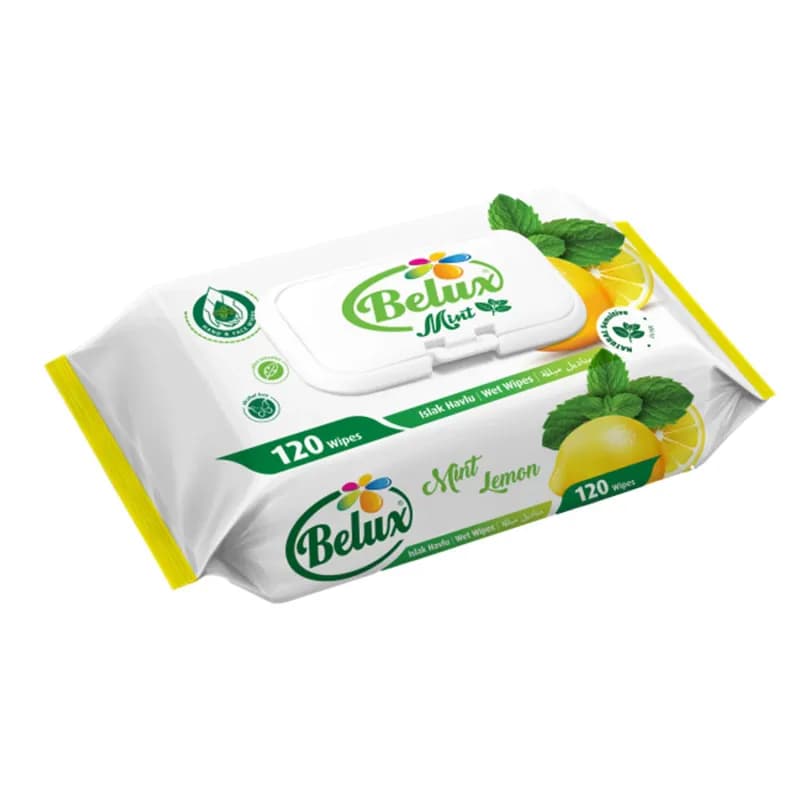 Belux servetele umede 120buc Mint Lemon