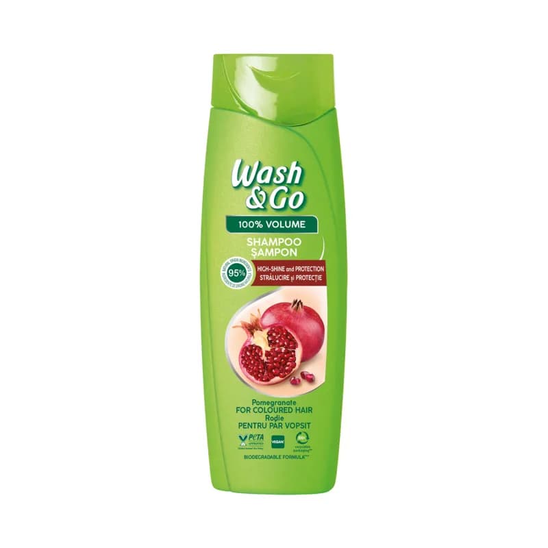 Wash & Go sampon 360 ml Pomegranate for Colored Hair