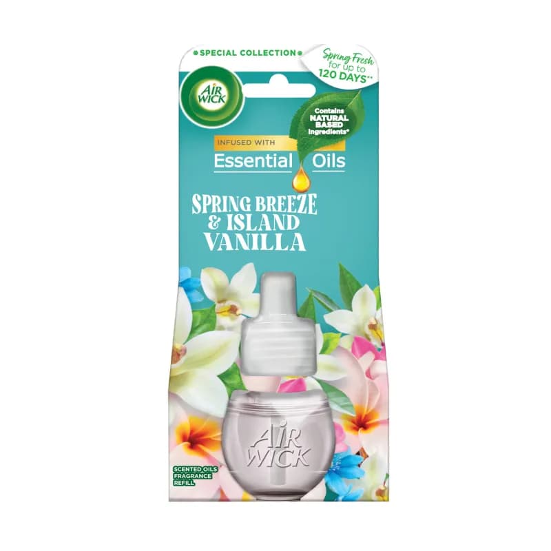 Airwick rezerva lichida odorizant electric 19ml Spring Breeze & Island Vanilla