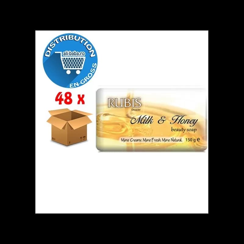Rubis sapun solid 150g Milk & Honey