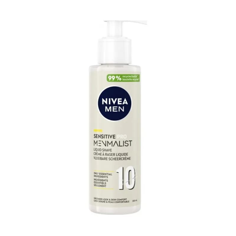 Nivea crema de ras pentru barbati 200ml Sensitive Pro Minimalist cu pompita