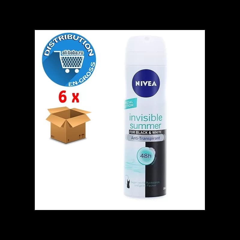 Nivea Deodorant Femei Spray 150ml Invisible Black&White