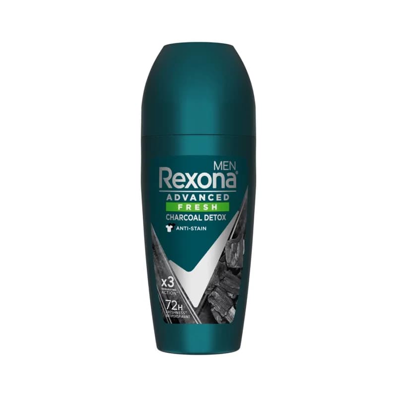 Rexona deodorant roll-on 45ml pentru barbati Fresh Charcoal Detox