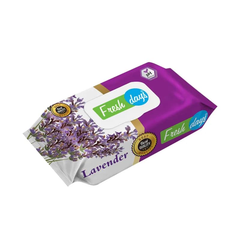Fresh Days servetele umede cu capac 120 buc Lavanda
