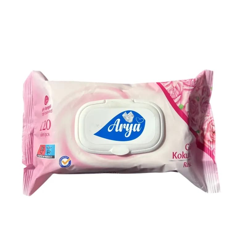 Arya servetele umede cu capac 120 buc Trandafir