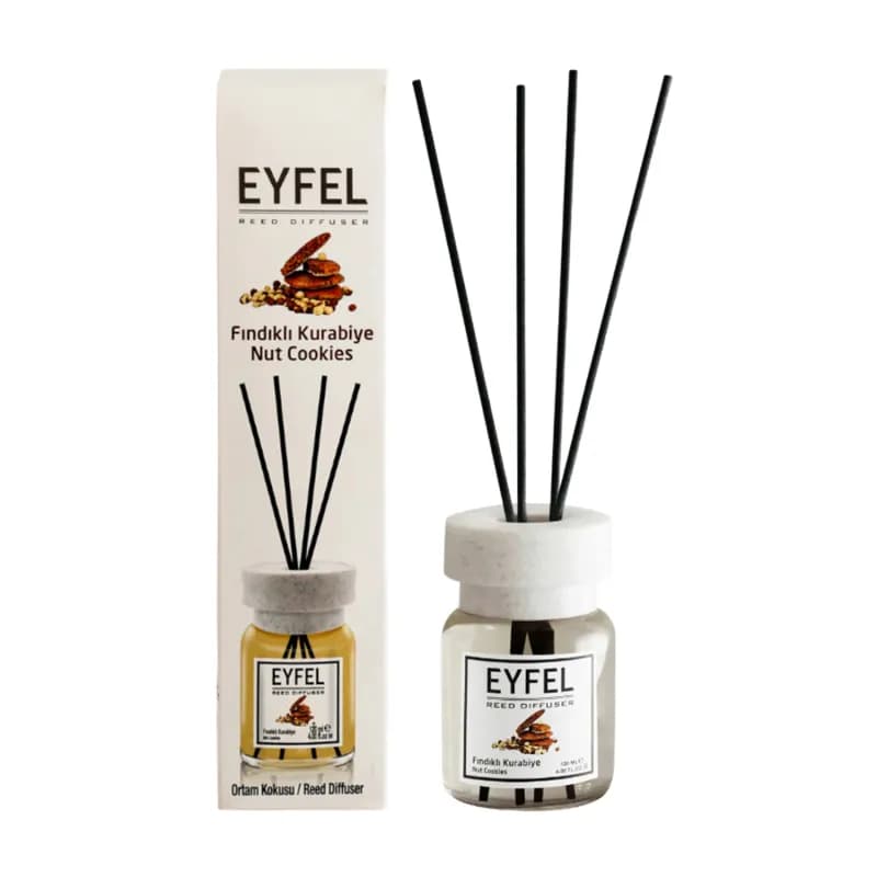 Eyfel odorizant de camera cu bete 120ml, Nut Cookies (Prajituri)
