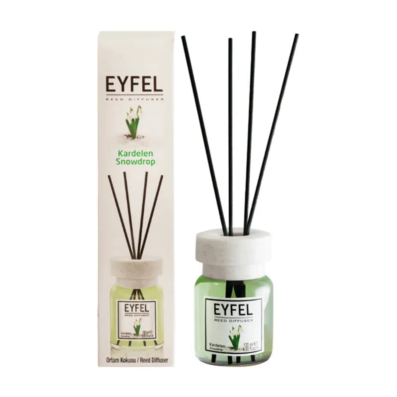 Eyfel odorizant de camera cu bete 120ml, Snowdrop (Ghiocel)