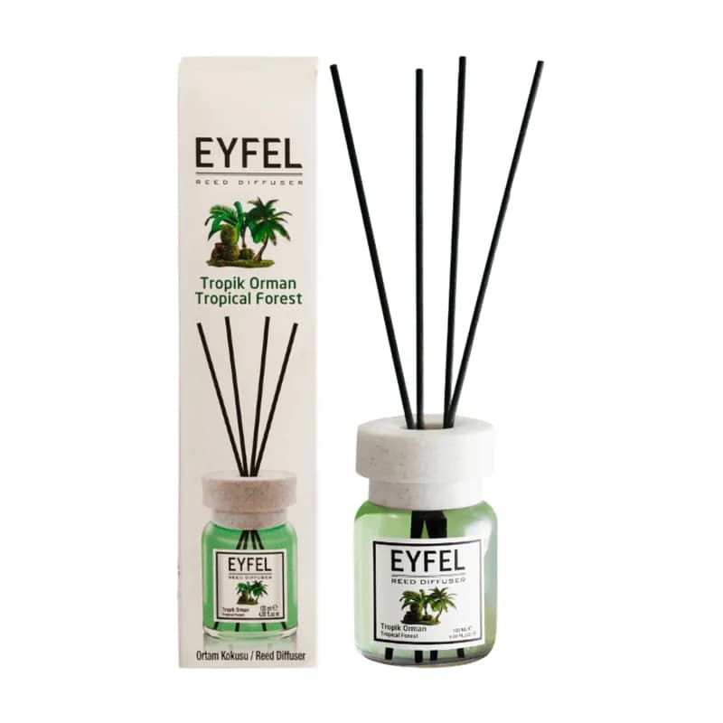 Eyfel odorizant de camera cu bete 120ml, Tropical Forest (Padure tropicala)