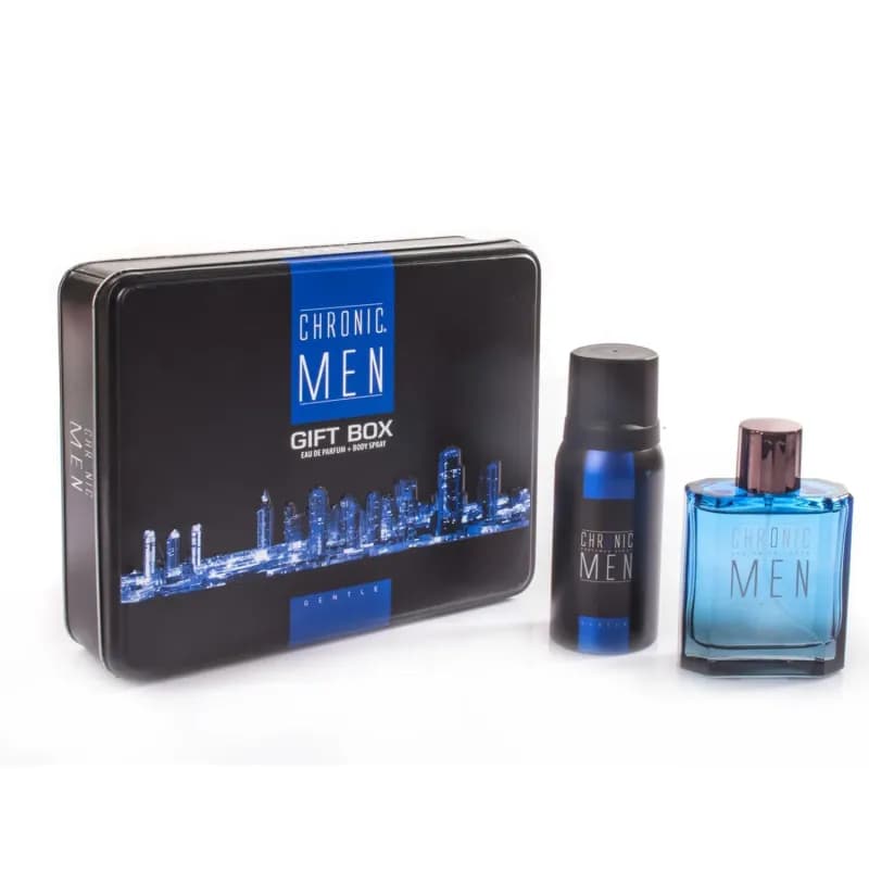 Chronic Men caseta 2 piese spray de corp 150ml + apa de parfum 100ml Gentle