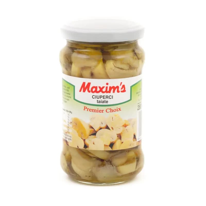 Maxim's ciuperci taiate borcan 280g