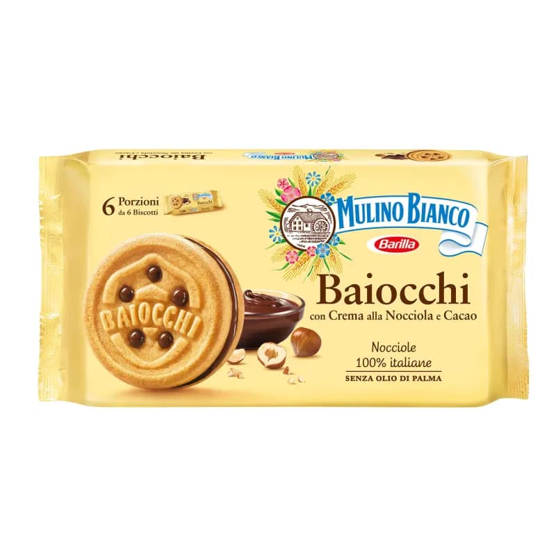 Mulino Bianco biscuiti 336g Baiocchi Nocciola 10pz