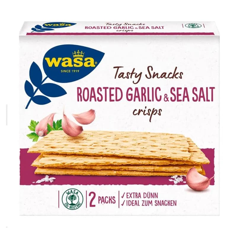 Wasa paine crocanta 190g Usturoi & Sare de Mare